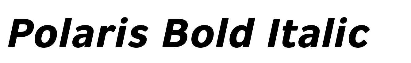 Polaris Bold Italic